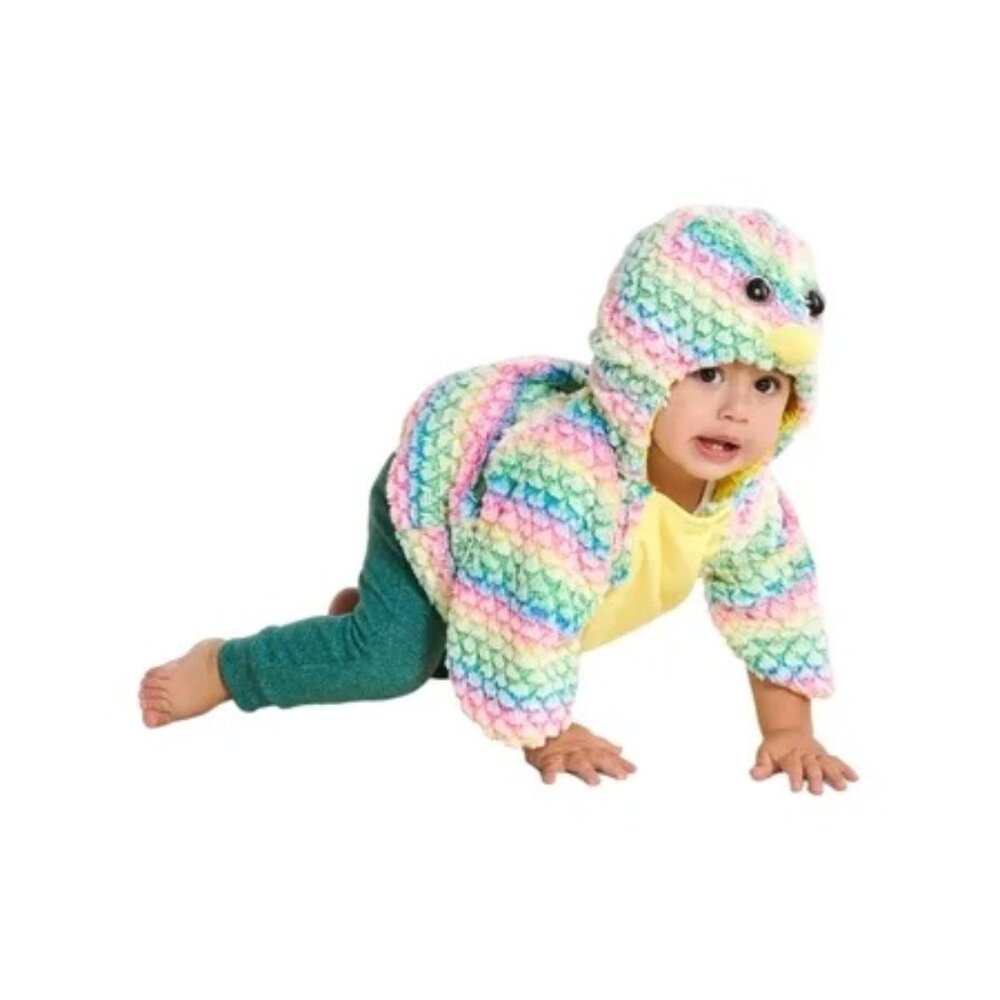 12-18 Infant Girls Soft Plush Ostrich Halloween Costume Hooded Pullover
